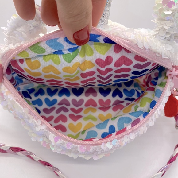 TY Beanie Babies Crossbody Reversible Sequin Unicorn Purse Hand Bag - Picture 7 of 8